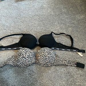 Two Victories secret PINK bras